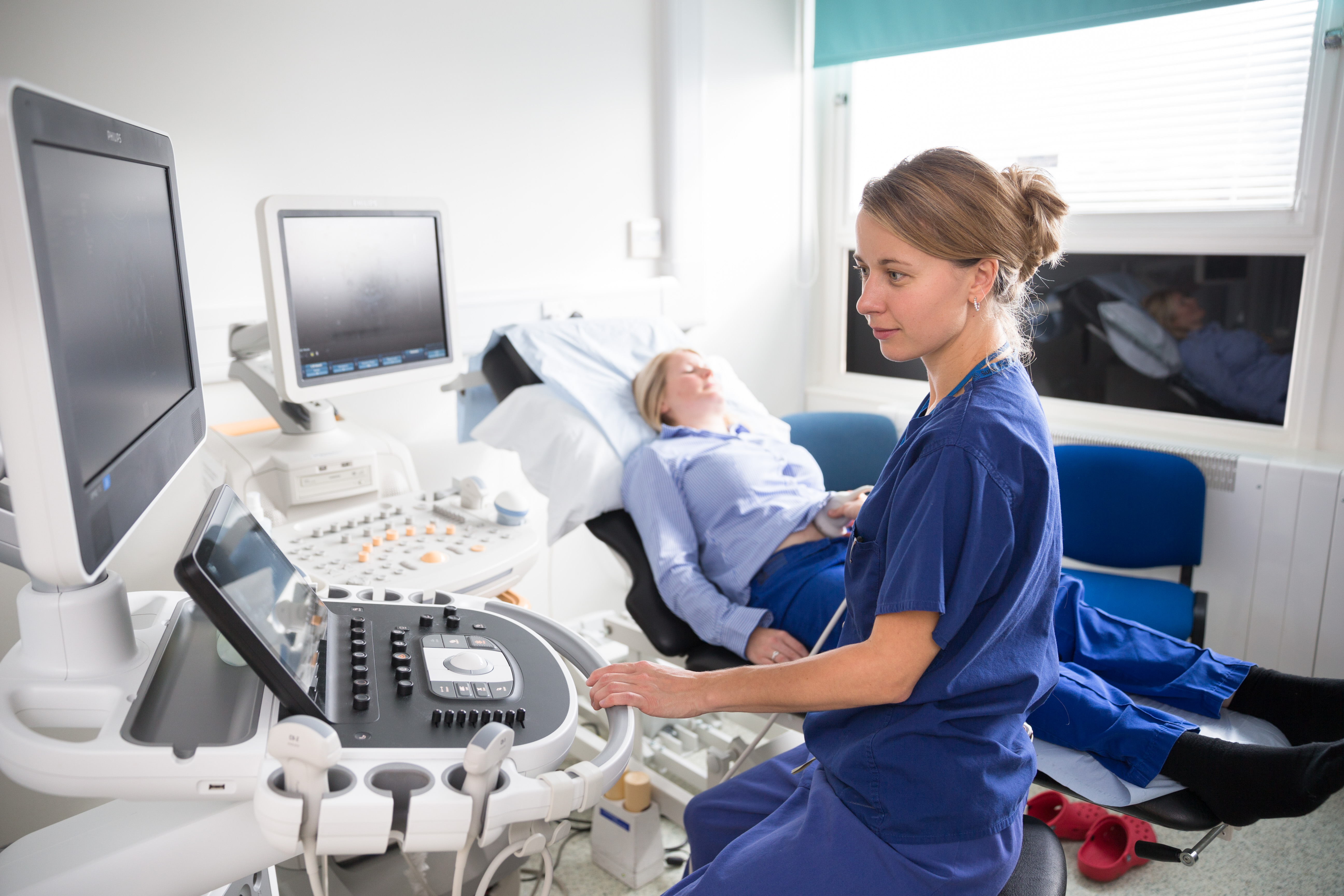 An ultrasound scan, sometimes called a sonogram, is a procedure that uses high-frequency sound waves to create an image of part of the inside of the body.  An ultrasound scan can be used to monitor an unborn baby, diagnose a condition, or guide a surgeon during certain procedures.